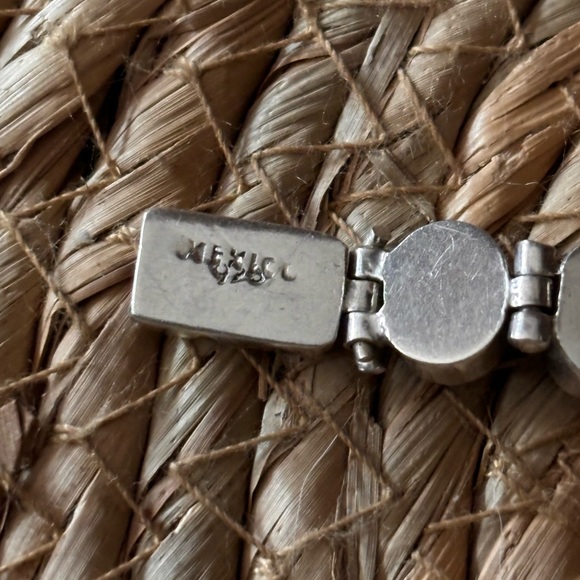 925 Sterling Silver and Multi-color precious Stone bracelet. - Picture 6 of 13